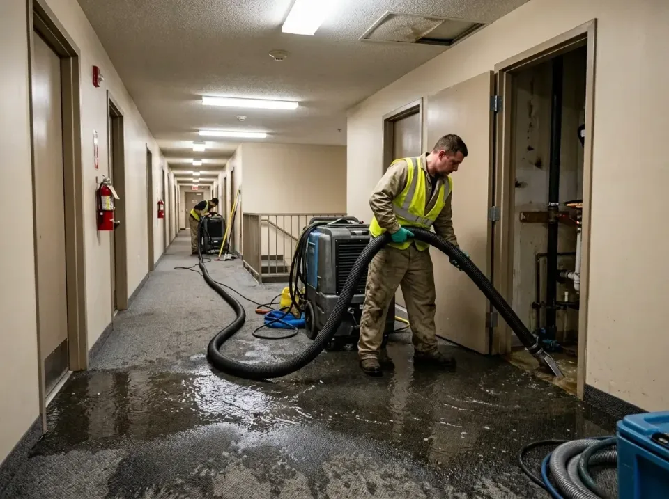 multi-unit-apartment-hallway-f-005 — frequently asked questions, Emergency Burst Pipe Water Extraction & Removal in Las Vega…